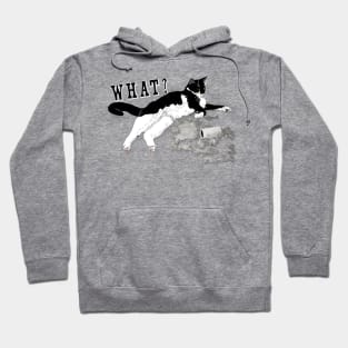 Cute Tuxedo Cat I haz attitude I rip toilet paper  Copyright TeAnne Hoodie